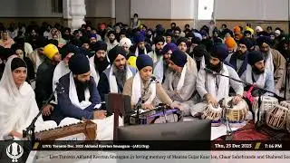 044 Bibi Sukhjit Kaur Jee Toronto at Thursday PM Toronto December 2025 Akhand Keertan Smaagam