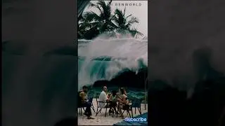 Unbelievable Tsunami Scene &ndash; Looks So Real! ( Ai Simulation)
