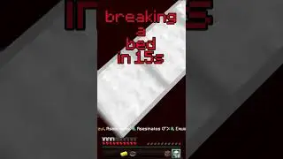 BREAKING A BED IN 15 SECONDS! | #minecraft #bedwars #pvp