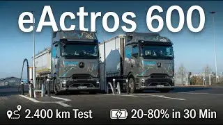 Megawatt Charging System im Realtest mit dem eActros 600