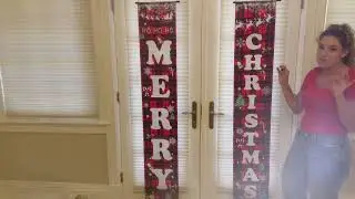 Review of Red Black Buffalo Plaid Sign Christmas Door Banner