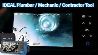 TESLONG Dual Camera Waterproof Endoscope Borescope - Best Inspection Camera with 4.5