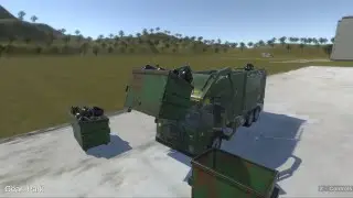 Garbage Packer | Alpha Footage | Physics based Garbage Truck Sim
