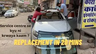VW Vento/Polo windshield replacement | Not at service centre | Aditya Choudhary