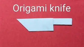 how to make a paper knife // origami knife / origami knife easy //paper dagger easy / paper craft