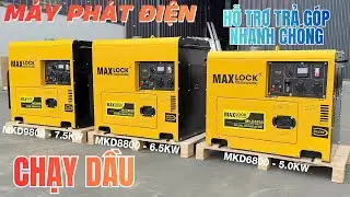 MÁY PHÁT ĐIỆN CHẠY DẦU MAXLOCK MKD6800