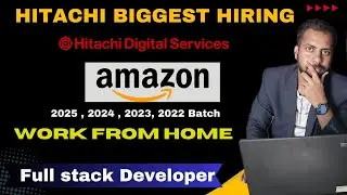 HITACHI BIGGEST HIRING ANNOUNCED | WORK FROM HOME JOB | AMAZON Hirepro Hiring Register Now