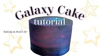 How to make a #buttercream galaxy #cake