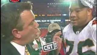 Jonathan Goodwin Post Game Super Bowl Interview