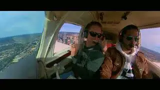 Полет в честь дня рождения над Остином - Mooney M20C