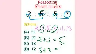Number Analogy reasoning |numberanalogy | reasoning classes |reasoning questions |mathstricks|Number