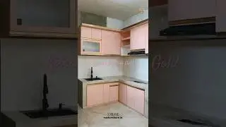 Kitchen Set Pink Gold Minimalis Modern‼️ Kitchen Set Estetik🔥