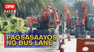 Pagaayos ng bus lane sa EDSA, sinimulan na | One Balita Pilipinas