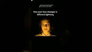 How Your Face Changes In Different Lightning #light #face