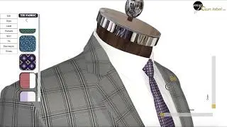 3D Clothing Configurator for Suit, Shirt and Trouser - Tie design