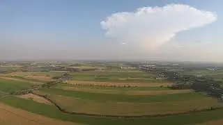 Double below knee amputee footlaunch and landing paramotor with inflight commentary