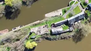 Diglis Lock by drone