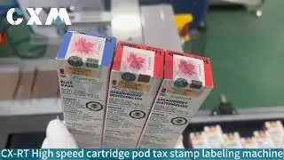 CX-RT Disposable Vape Tax Stamp Labeling Machine for Canada Market | Real Customer Video
