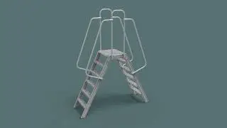 Double Sided Step Ladder 3d Model Download on 3d2v.com