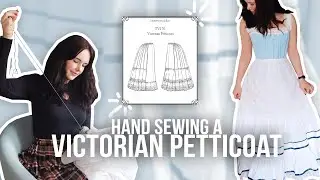 Hand Sewing a Victorian Petticoat 🪡🧵 | Truly Victorian TV170