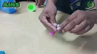 When an iron nail is placed in a copper sulphate solution, a displacement reaction occurs..#science
