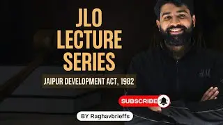 Class-4|JLO LECTURE SERIES|JAIPUR DEVELOPMENT ACT,1982|cover section-25,26,27,28