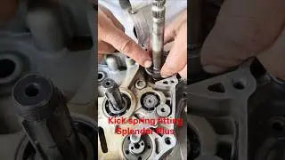 Hero Splendor Plus kick spring fitting#shorts #kick spring#trending song#trending music#adesh