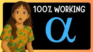 How To EASILY Make Alpha Symbol In Microsoft Excel