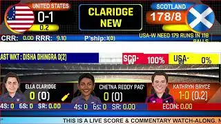 Scotland Women vs United States Women | SCO-W vs USA-W | 29th Match of  W T20 WC Qualifier 2026
