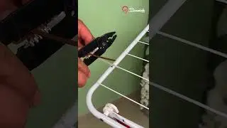 Fixing a broken line on a clothes drying rack #fix #clothes #drying #clothesline