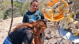 Una asada de 4 gallinas ,con invitados especiales 😱