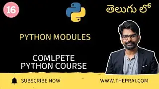 Python Modules Explained in Telugu | Python Tutorial 16 | Complete Python Course in Telugu