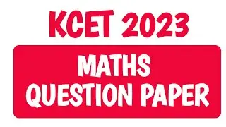 kcet 2023 maths question paper