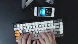 noppoo choc mini cherry mx red + soft-landing pad typing sound