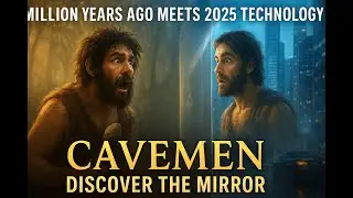 Cavemen Discover the Mirror | 4 Million Years Ago Meets 2025 Technology