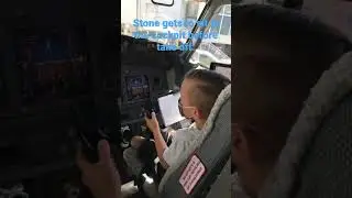 Stone sitting in the cockpit before take off. Please subscribe for more fun videos !