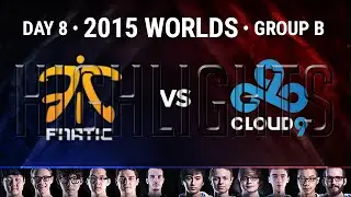 FNATIC vs CLOUD 9 Highlights | 2015 LoL World Championship S5 | FNC VS C9