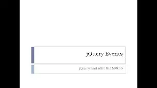 45 - jQuery Events