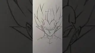 How to doodle Vegeta in class || Jmarron