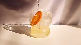 Iced Chamomile Orange Tea🍊🫖 #orange #chamomile #homecafe #homebarista #aestheticdrinks
