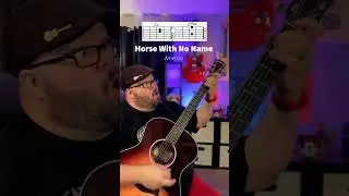 Horse With No Name by America Guitar Tutorial! #guitar #youtubeshorts #music #shorts #guitarra