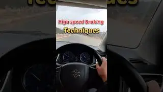 High speed Braking technique🤭#driving #automobile #car #shorts