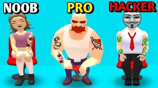 NOOB vs PRO vs HACKER - Ink Inc. (Tatto Drowning)