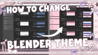 Как изменить тему в BLENDER || Обучающее видео по Blender