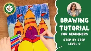 Ram Mandir Drawing | Easy & Beautiful Shri Ram Mandir Drawing Step by Step 🛕🎨