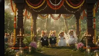 پیارے چوہے کی شاندار شادی | Cute Mouse Wedding Cartoon 🐭💍#wildlife 