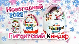 НОВОГОДНИЙ РОЗОВЫЙ ГИГАНТСКИЙ КИНДЕР СЮРПРИЗ 220 ГРАММ 2022 Kinder Überraschung RIESEN EI
