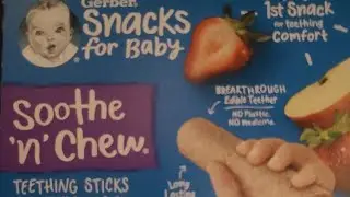 Gerber Soothe 'n' Chew review- Teething Sticks (7 month old(