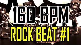 160 BPM - Rock Beat #1 - 4/4 Drum Beat - Drum Track