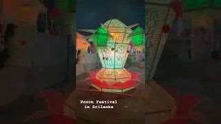 Poson Festival in Srilanka. #posonpoya #shorts #peopleandvlogs